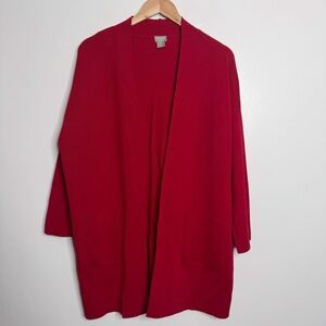 Chico's Travelers Collection Long Sweater Knit Cardigan Size Large Chico's‎ 2